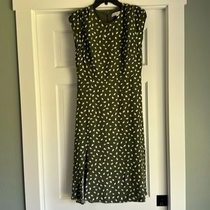 New-LOFT Flutter Sleeve Midi Dress